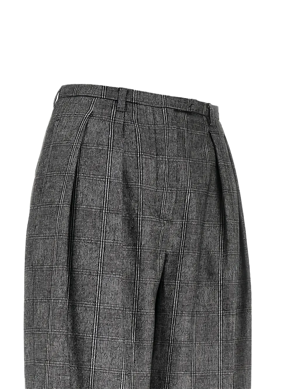 Emporio Armani Geruite pantalon Zwart