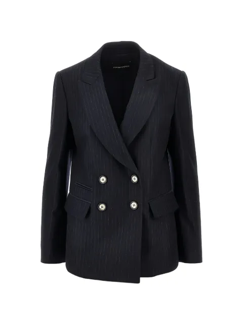 Emporio Armani pinstripe double-breasted blazer