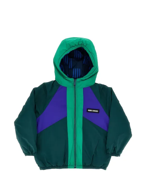 Bobo Choses Almost Moiré reversible hooded anorak