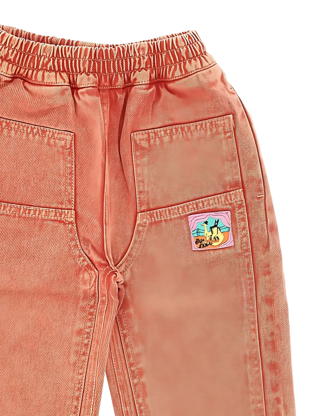 Bobo Choses Taxi Saurus Tag jeans Rood