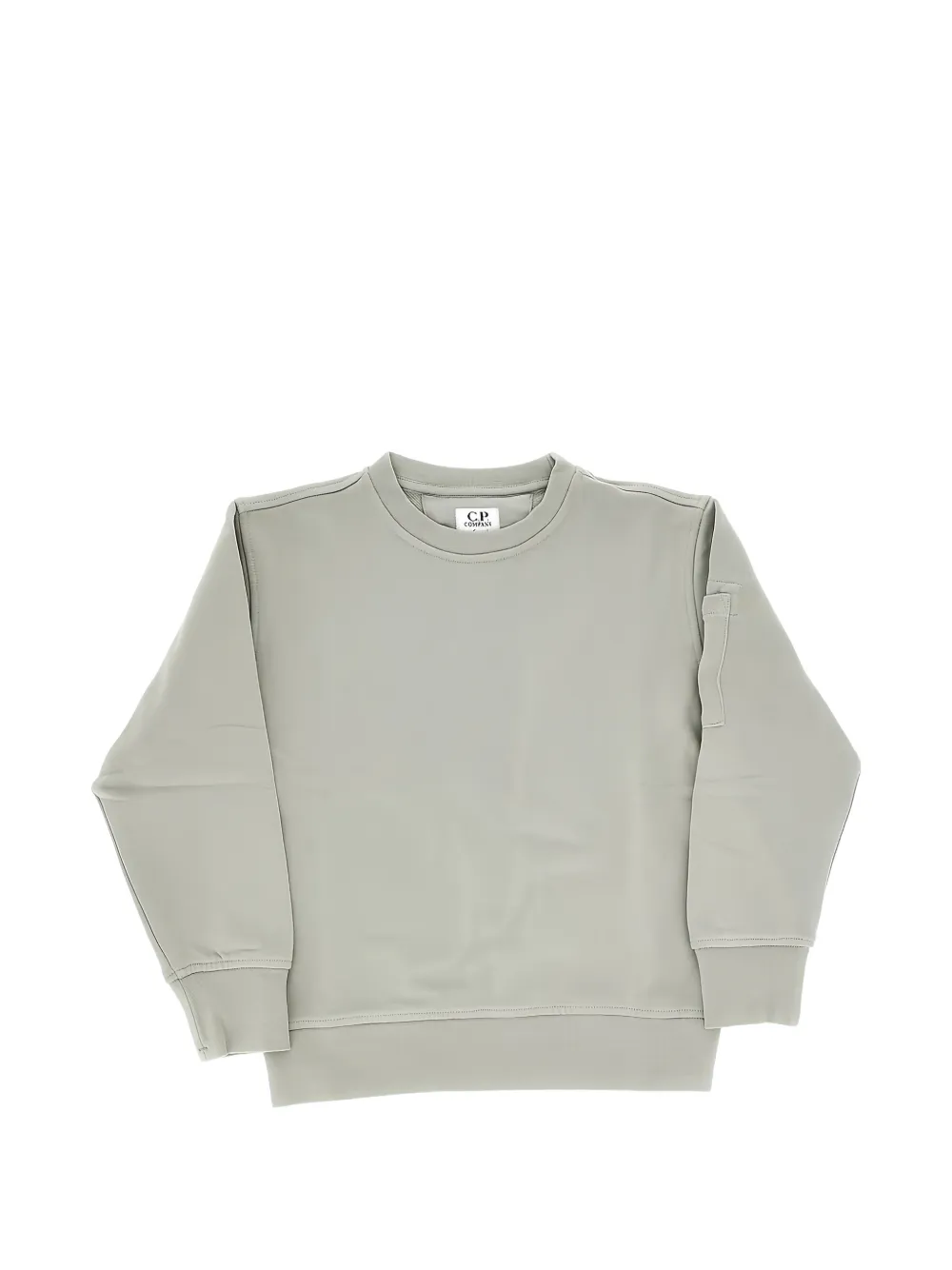 C.P. Company Kids crew-neck Lens-detail sweater - Grigio