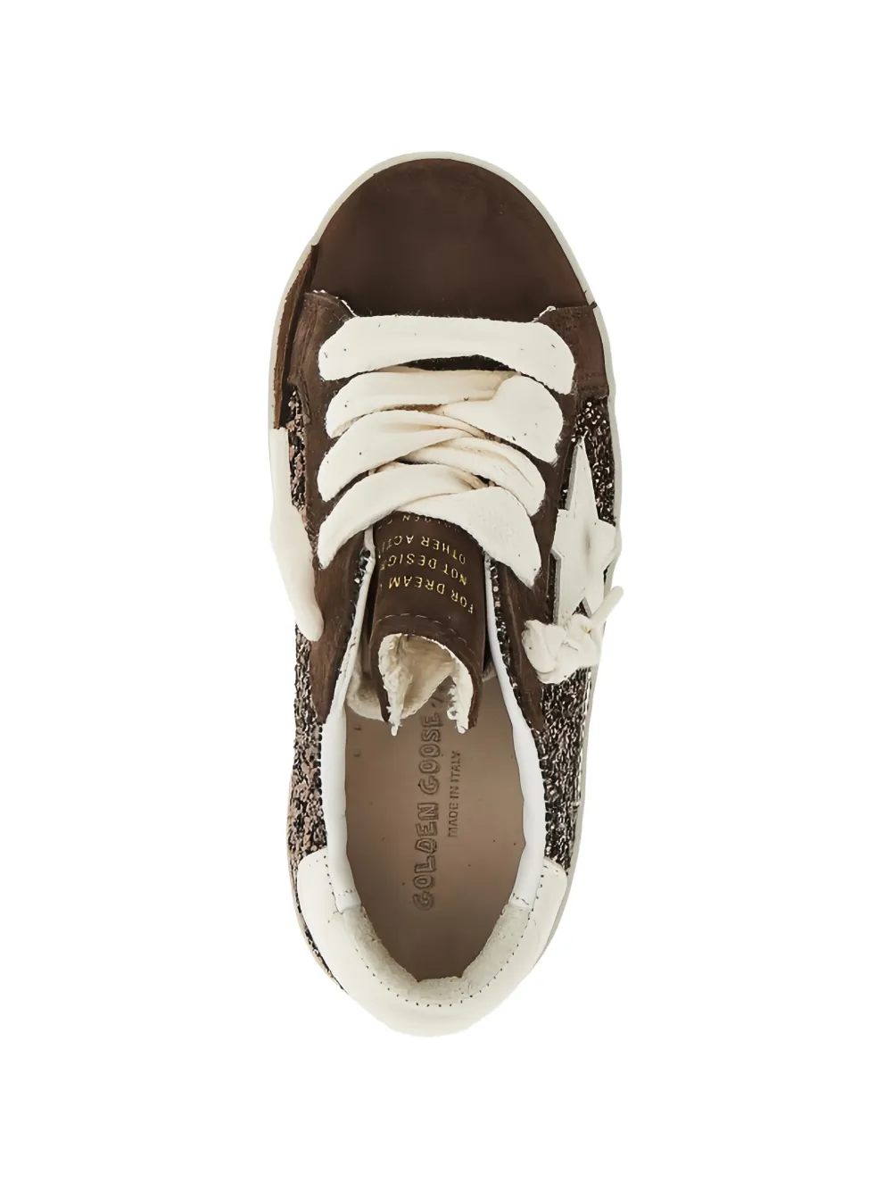 Golden Goose Kids Super-Star glitter-effect sneakers Bruin