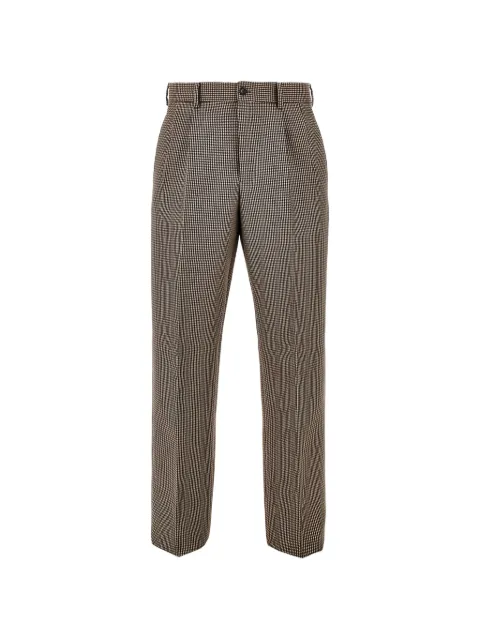 Emporio Armani houndstooth-pattern pleated trousers