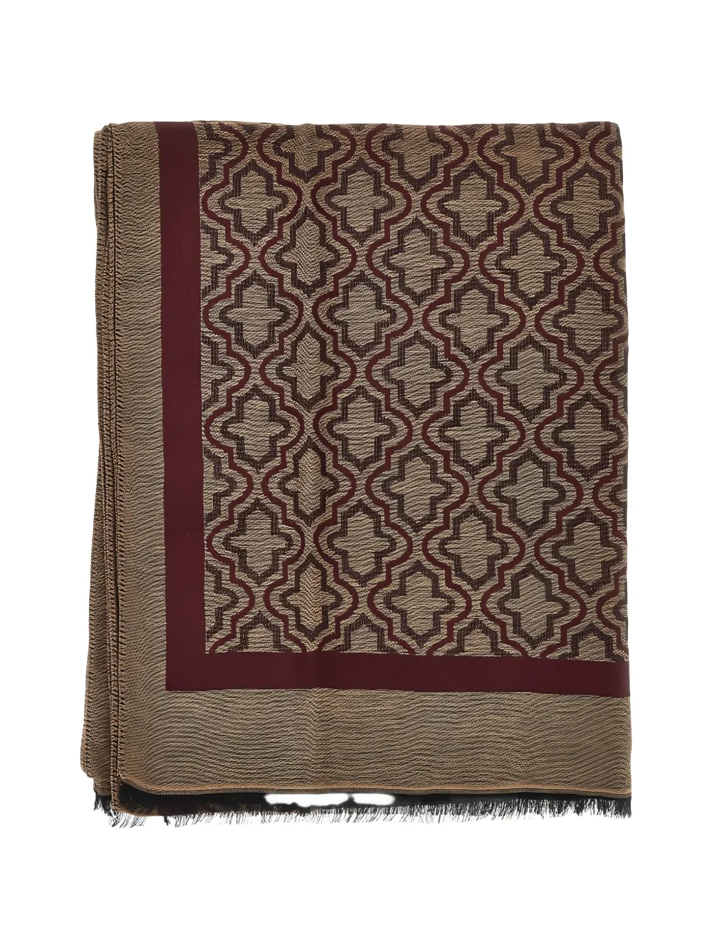 Emporio Armani Sjaal met geometrische print Beige