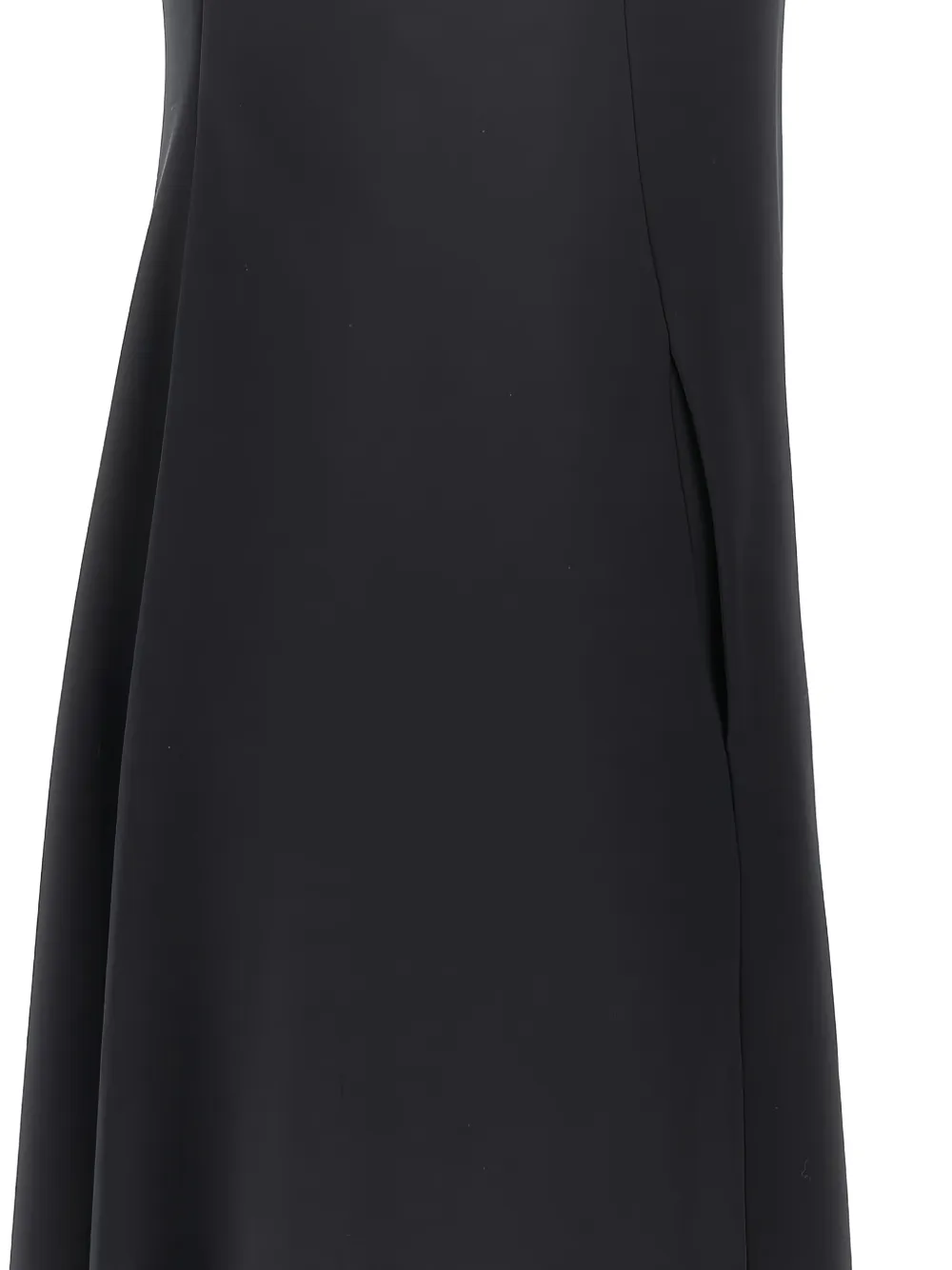 Emporio Armani V-neck cap-sleeve dress Zwart