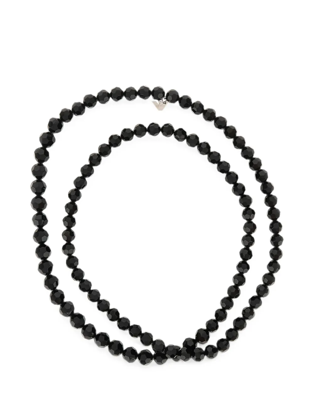 Emporio Armani faceted-bead necklace · OS