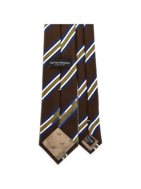 Emporio Armani striped silk tie