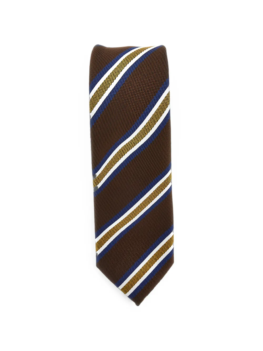Emporio Armani striped silk tie Bruin