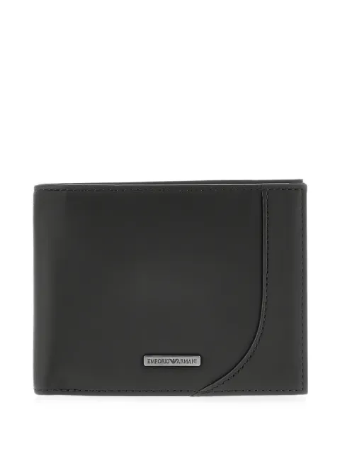 Emporio Armani logo-plaque bifold wallet