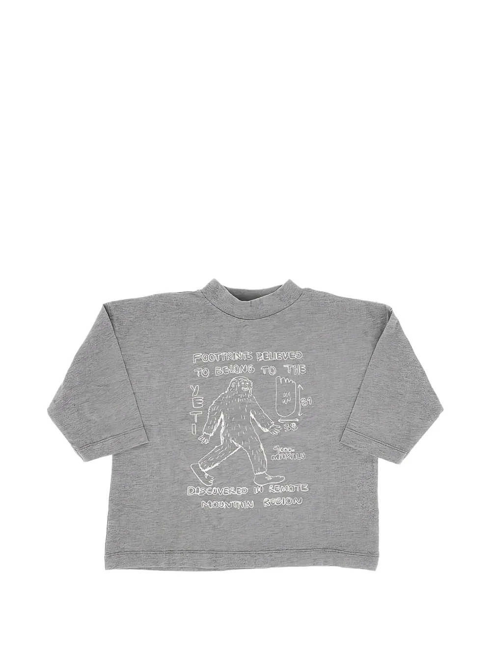 Bobo Choses Mr. Footish long-sleeved T-shirt Grijs