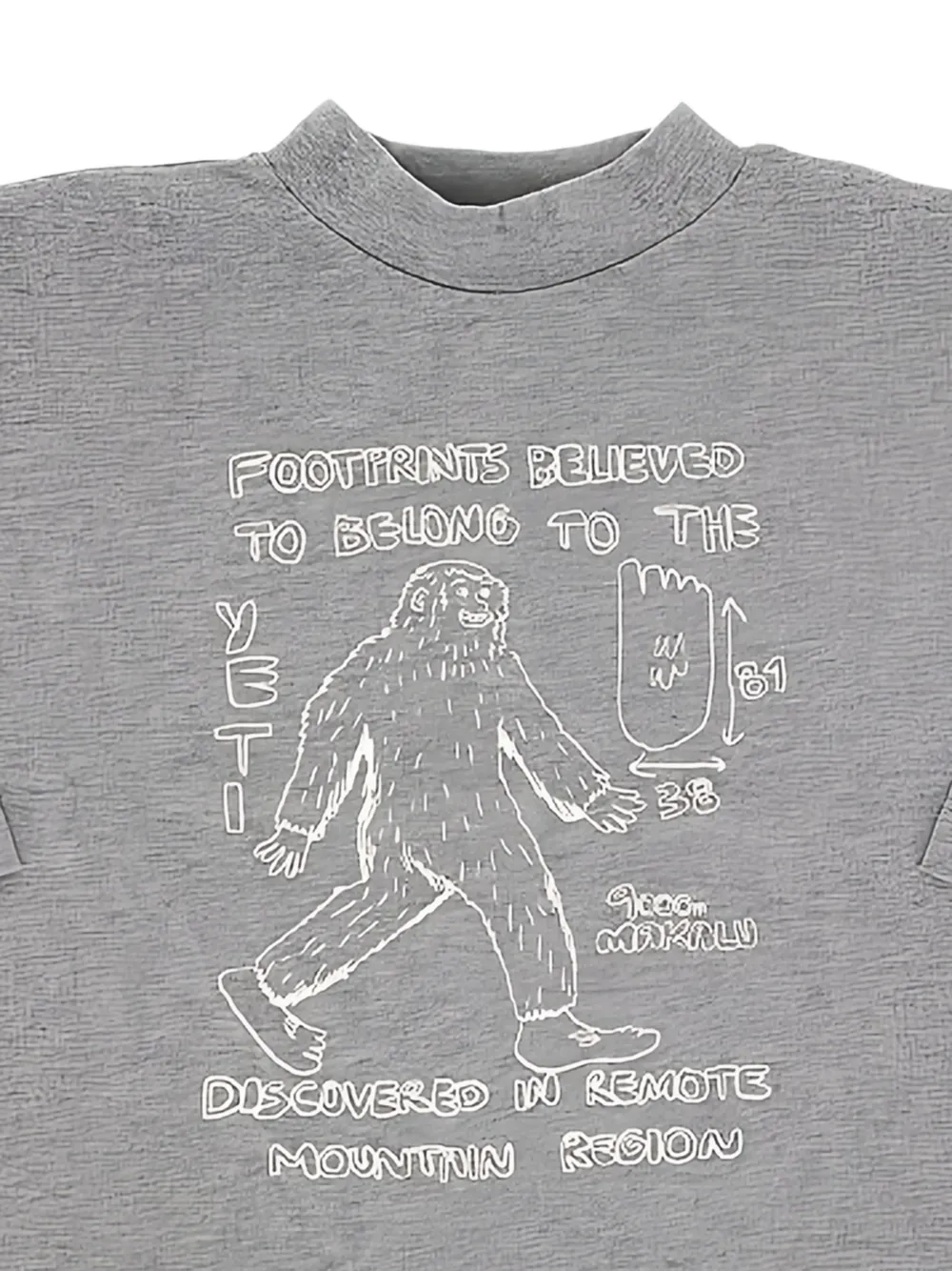 Bobo Choses Mr. Footish long-sleeved T-shirt Grijs