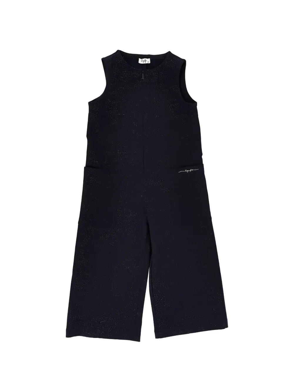 Il Gufo glitter-effect sleeveless jumpsuit - Blu