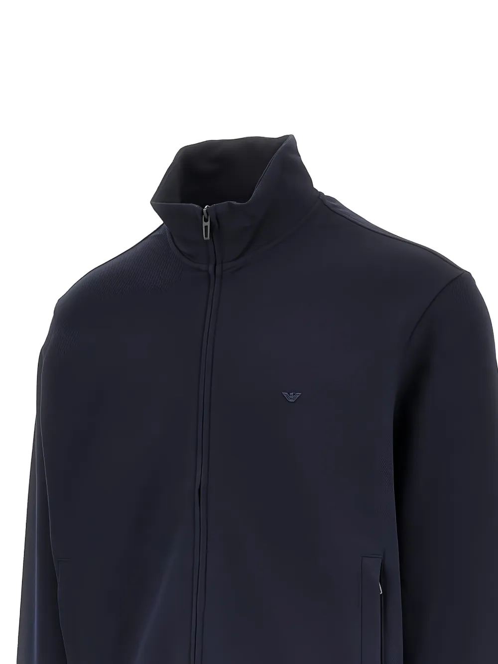 Emporio Armani Sweater met rits Blauw