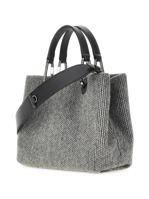 Emporio Armani 로고 패치 토트 백