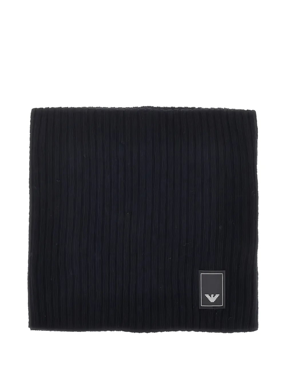 Emporio Armani ribbed-knit snood - Nero