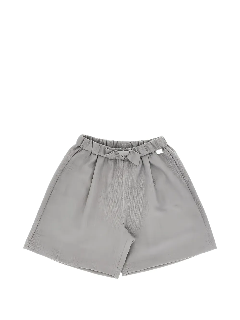 Il Gufo bow-detail shorts - Grigio