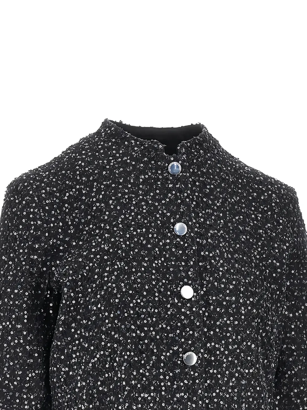 Emporio Armani Cropped jack verfraaid met pailletten Zwart