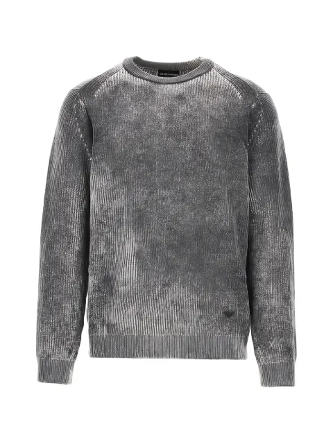 Emporio Armani ribbed-knit crew-neck sweater