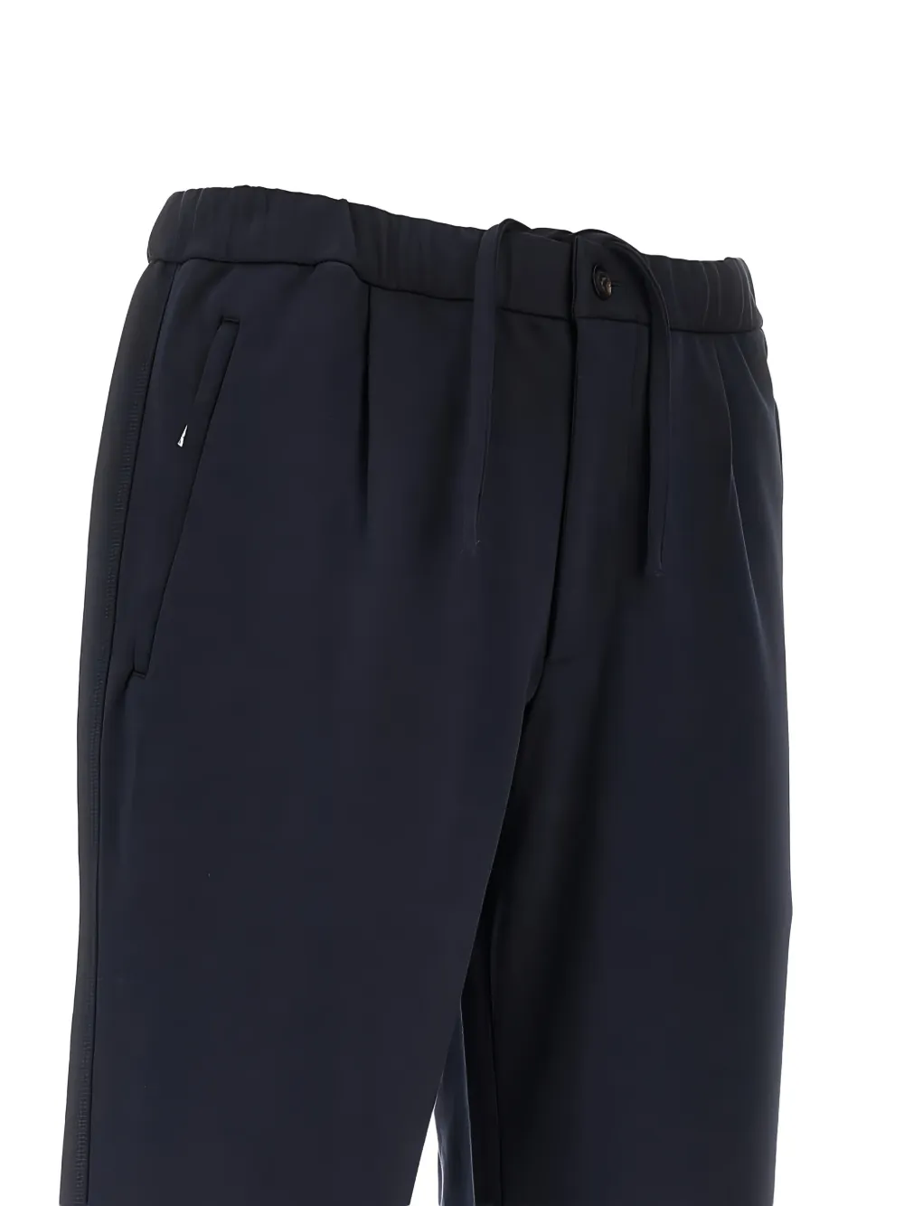 Emporio Armani Plooibroek met trekkoordtaille Blauw