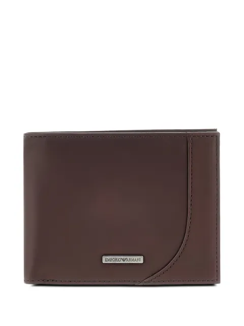 Emporio Armani logo-plaque bifold wallet