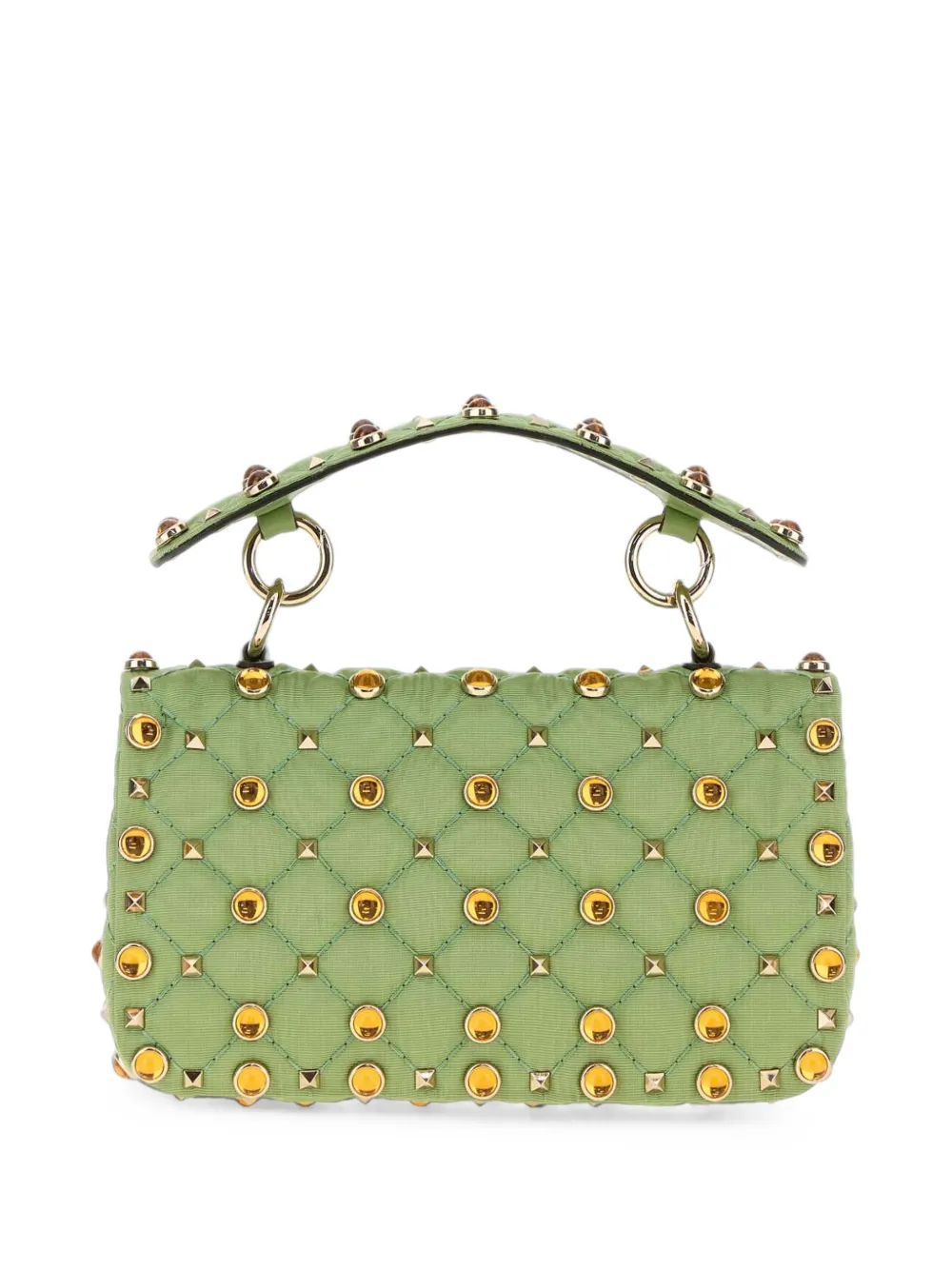 Valentino Garavani Rockstud schoudertas met kettingband Groen