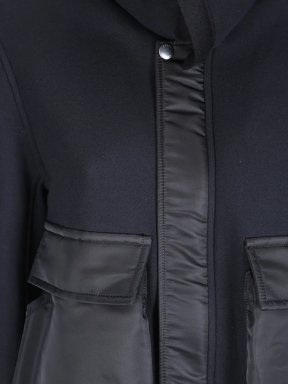sacai buckle-fastening jacket Blauw
