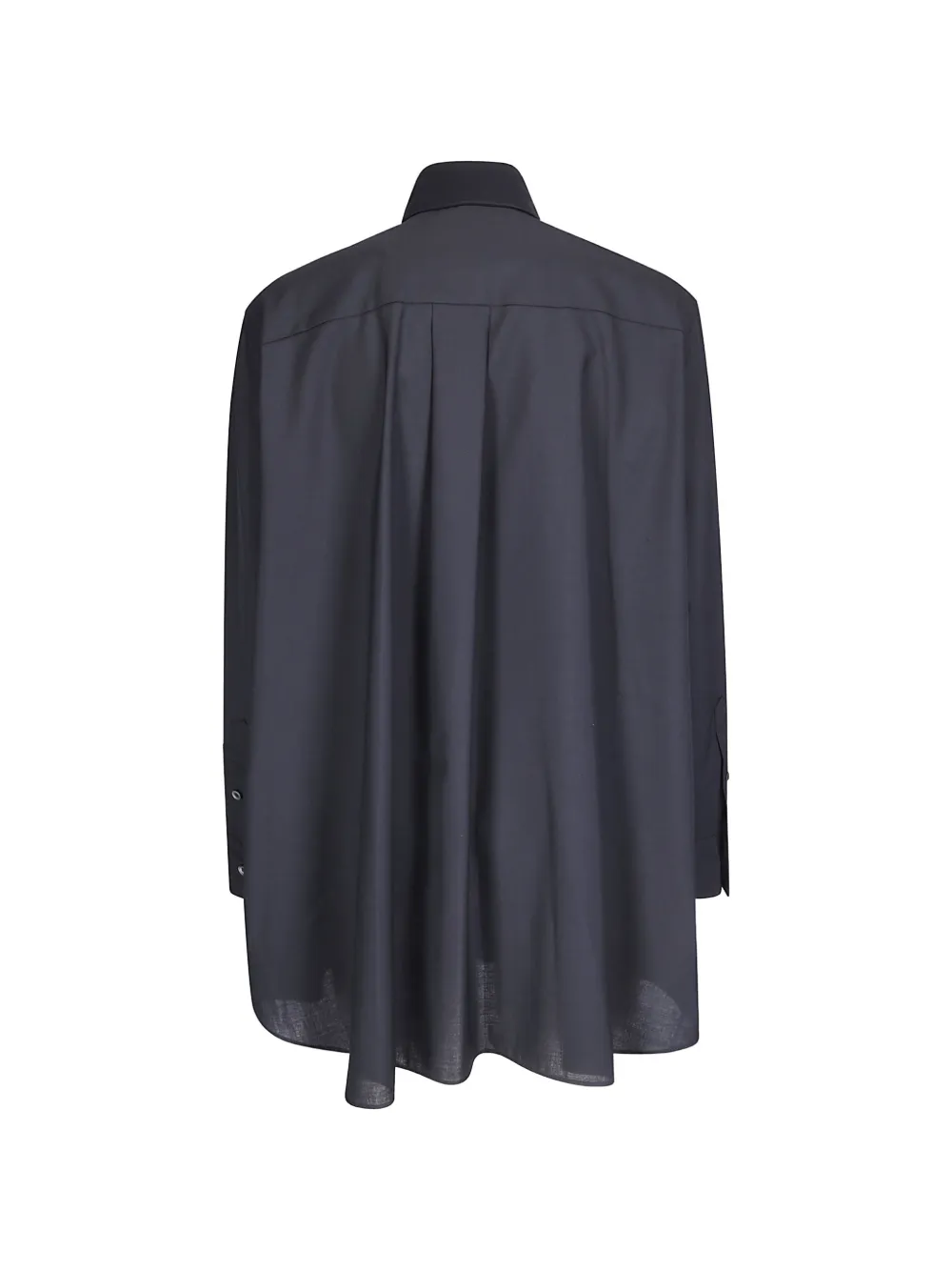 sacai Suiting crêpe-satijnen blouse Grijs
