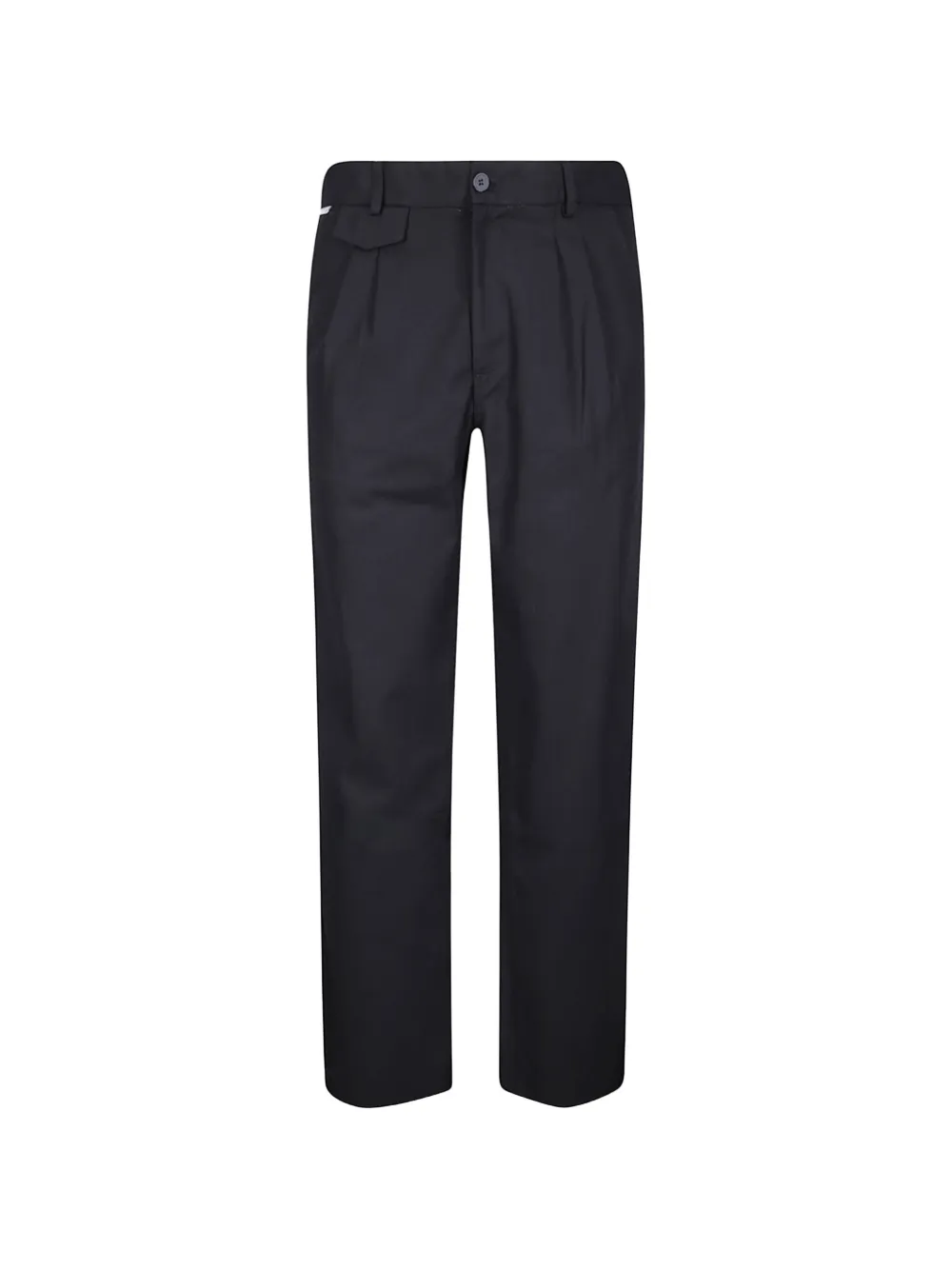 Gr10k Replicated 10005 Pleated Straight-leg Trousers In Black