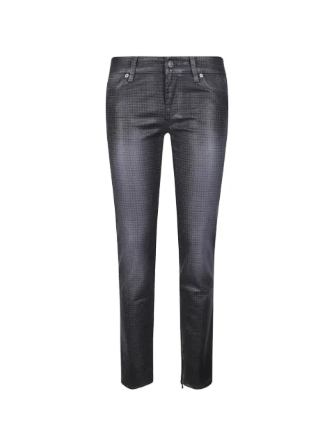 7 For All Mankind houndstooth-print skinny jeans