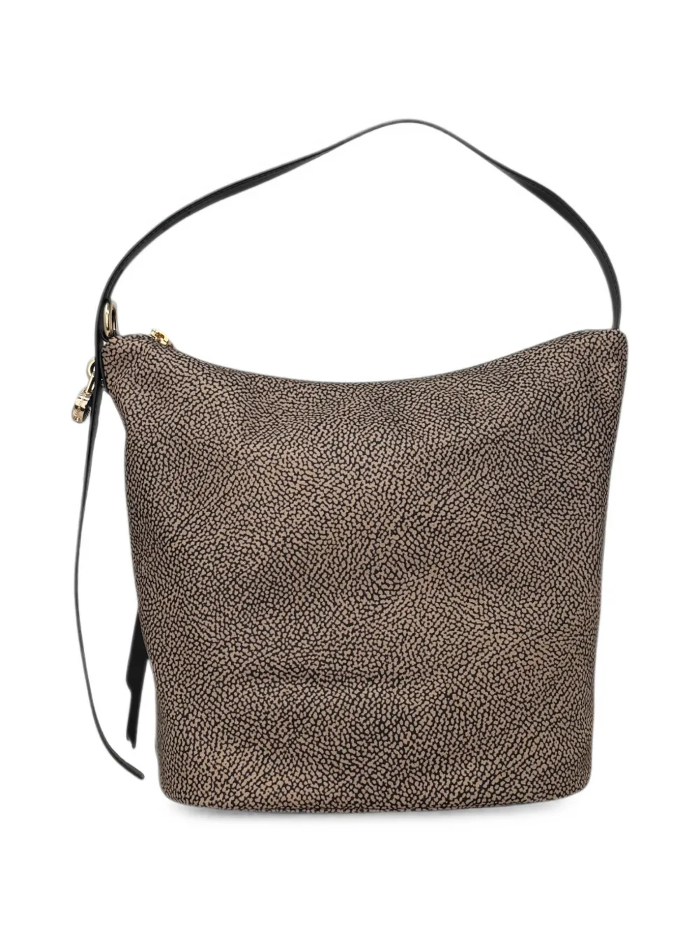 Borbonese Medium Op' bucket-tas met print Beige