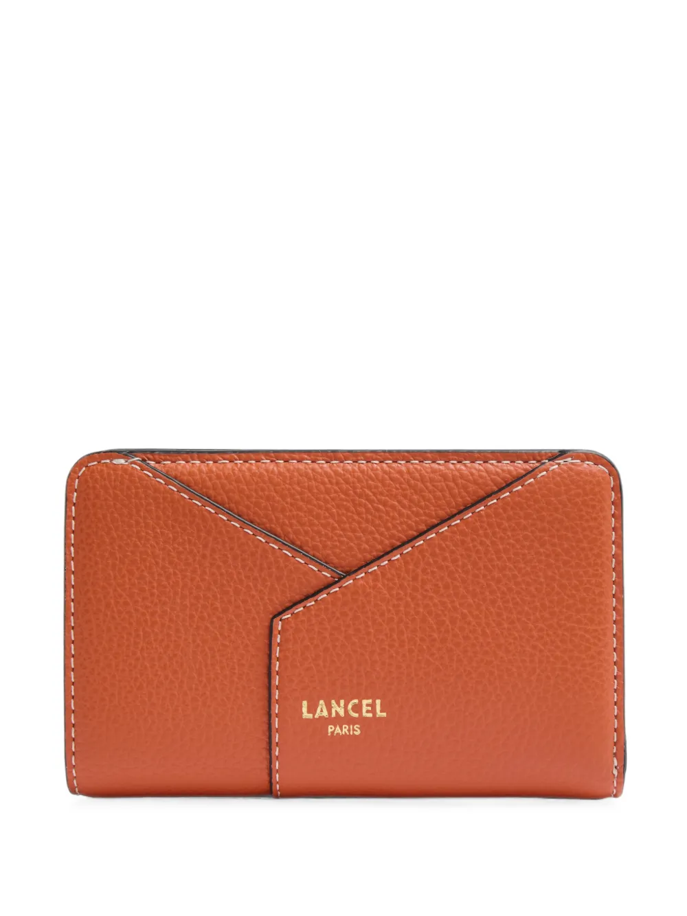 Lancel grained leather wallet - Arancione