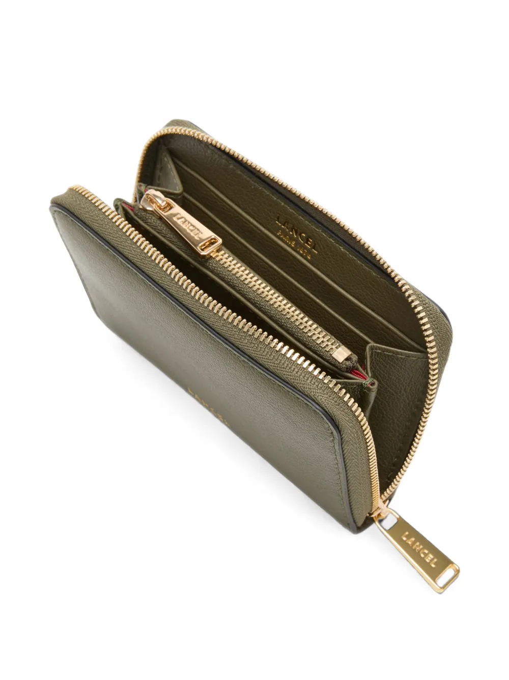 Lancel BCBG portemonnee met rits Groen