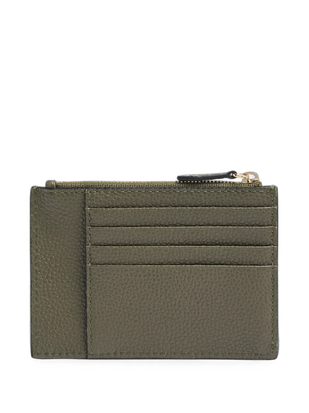Lancel Ninon grained leather cardholder Groen
