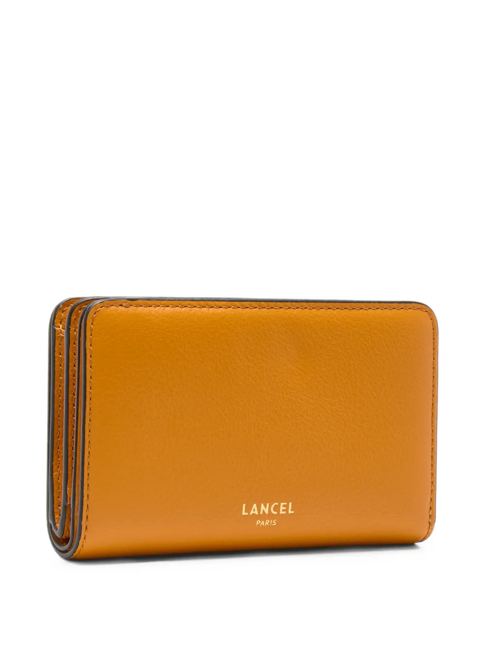 Lancel BCBG grained leather wallet Oranje
