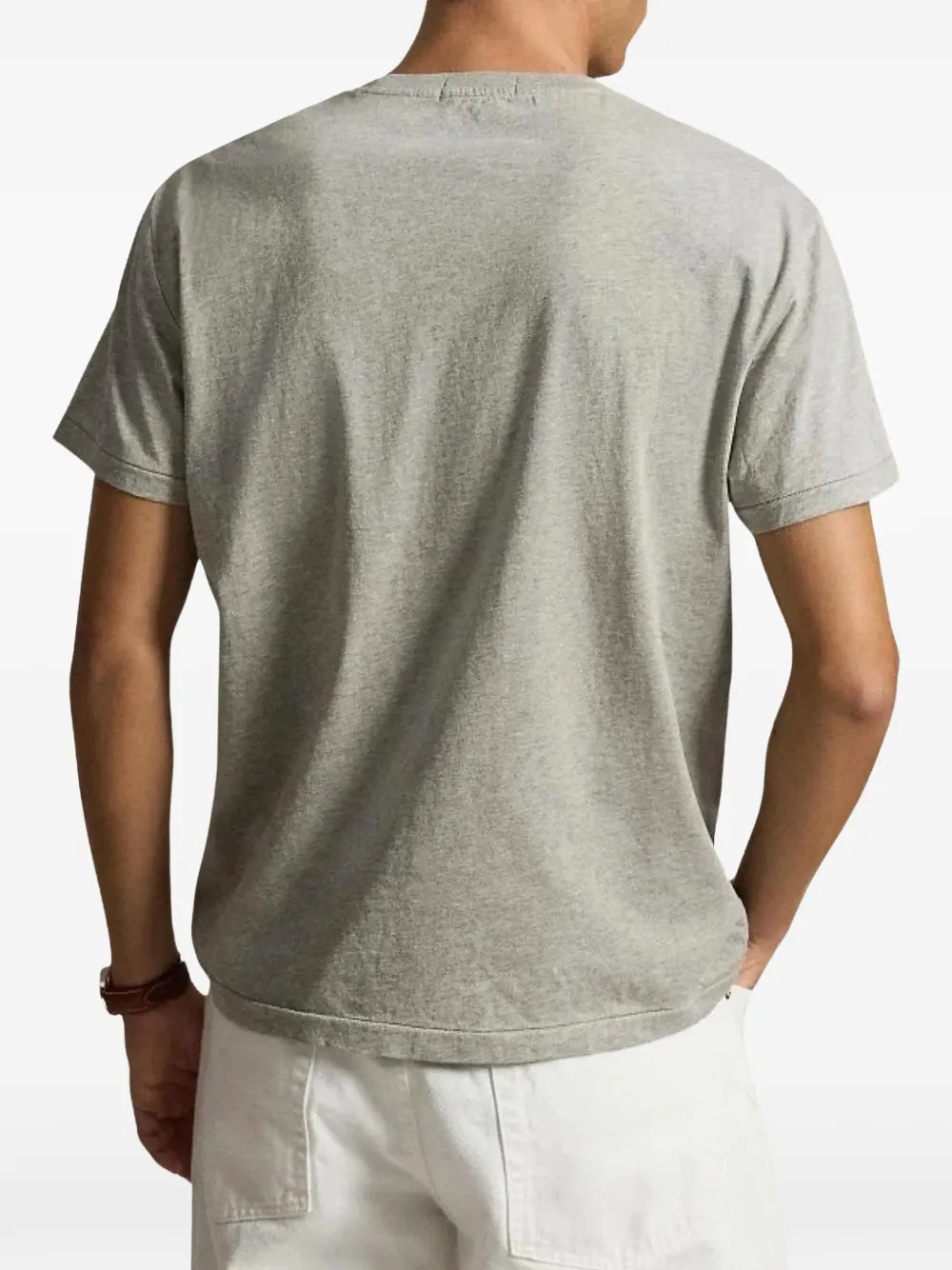 Polo Ralph Lauren T-shirt met logoprint met ronde hals Grijs