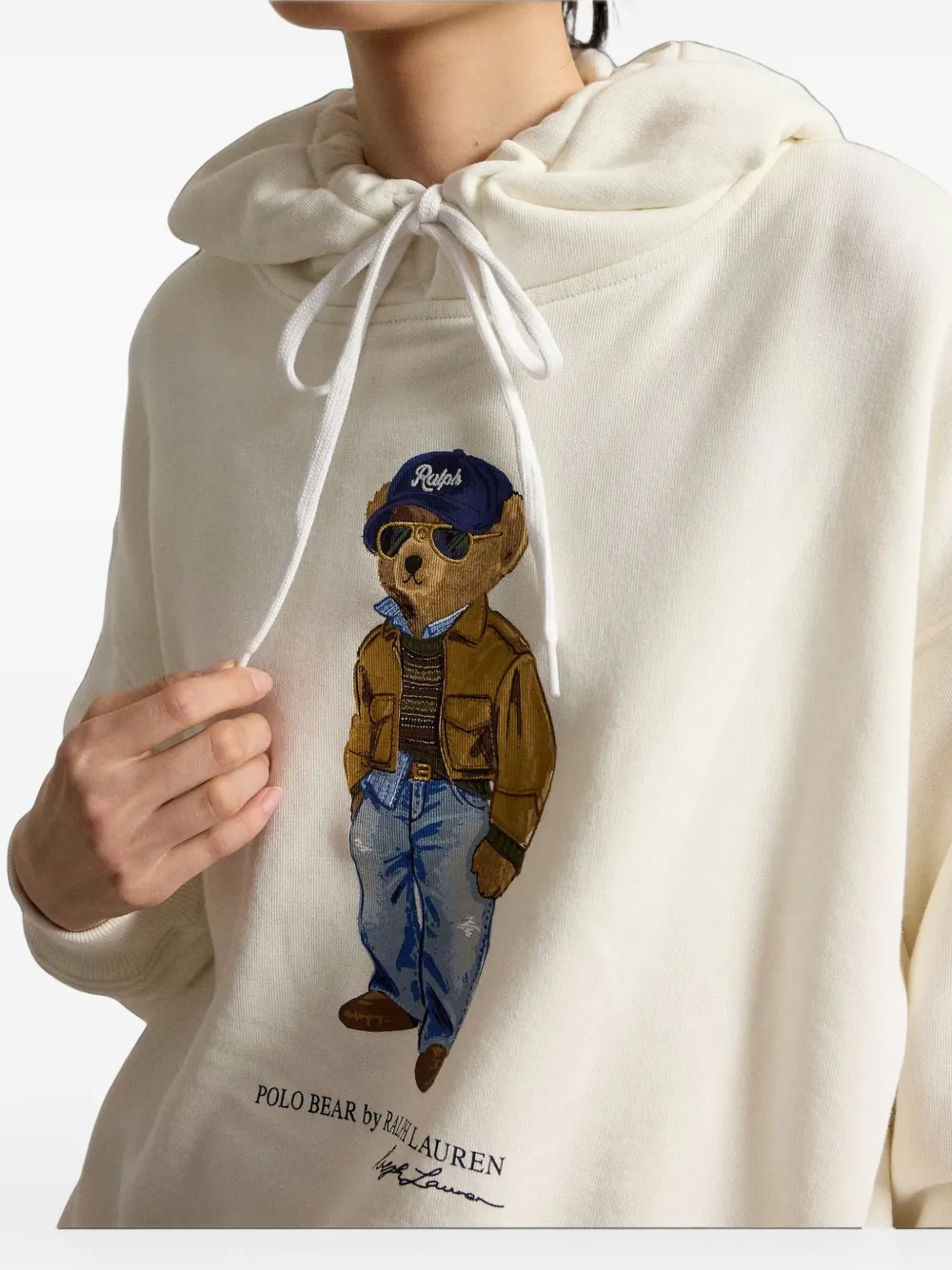 Polo Ralph Lauren Polo Bear lichtgewicht fleece hoodie Wit