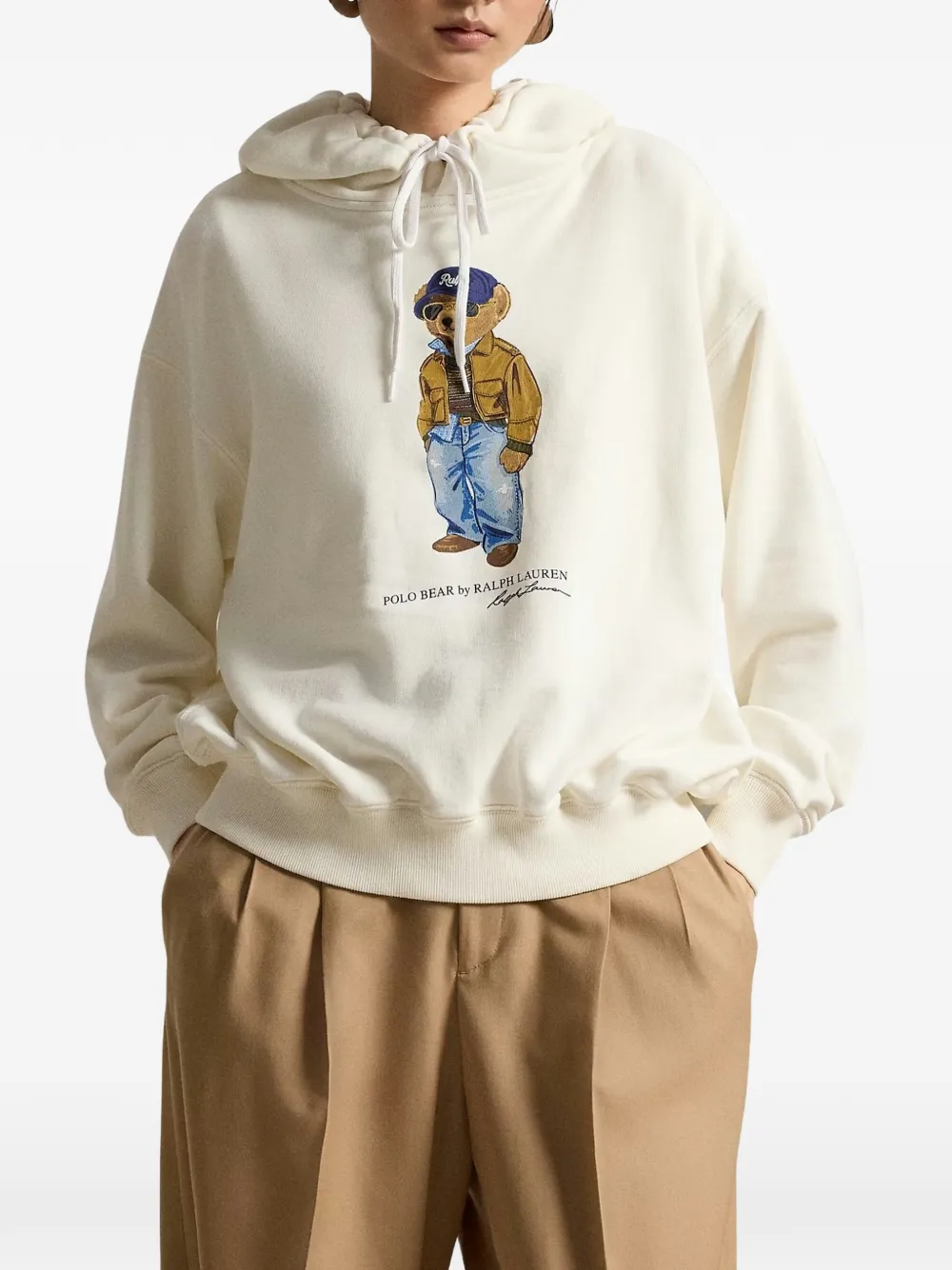 Polo Ralph Lauren Polo Bear lichtgewicht fleece hoodie Wit