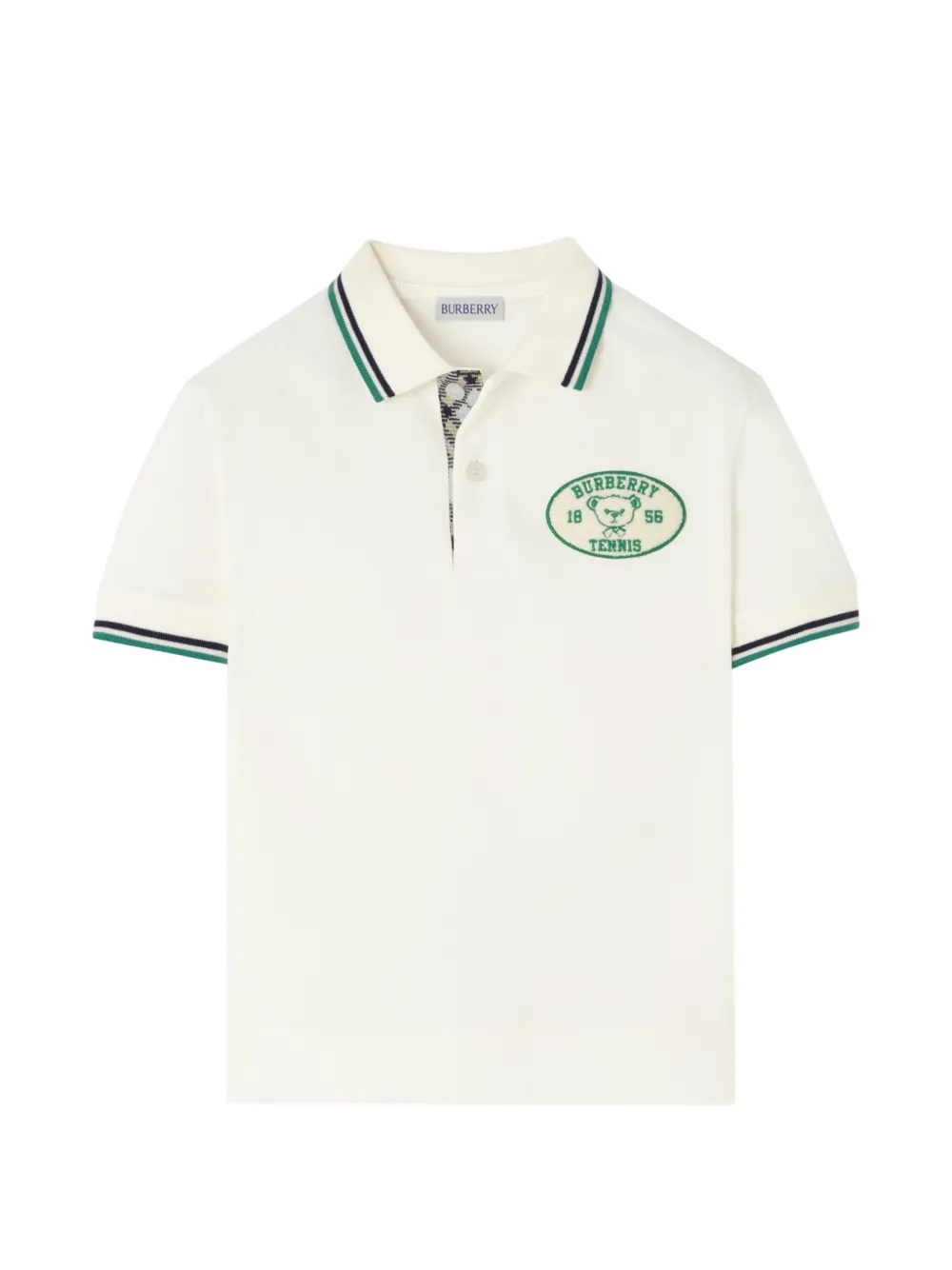 Burberry Kids cotton polo shirt - Bianco