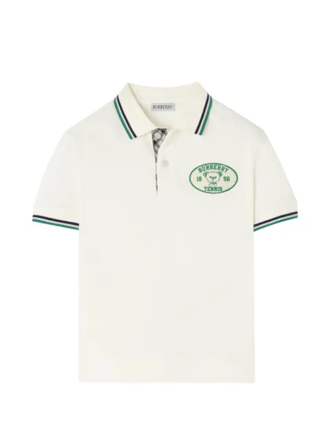 Burberry Kids cotton polo shirt