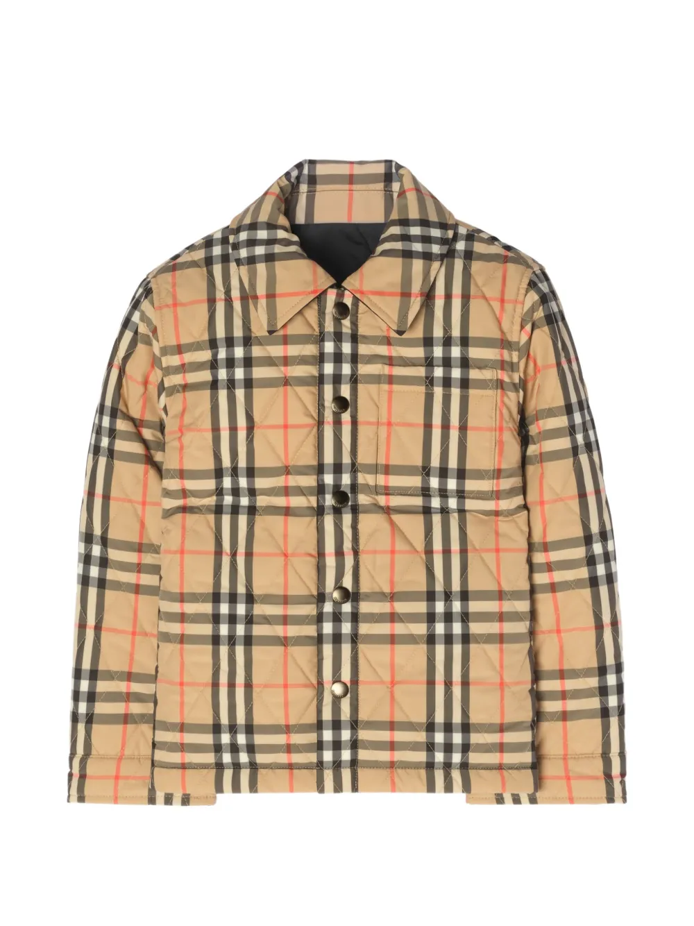 Burberry Kids Gewatteerd jack Zwart