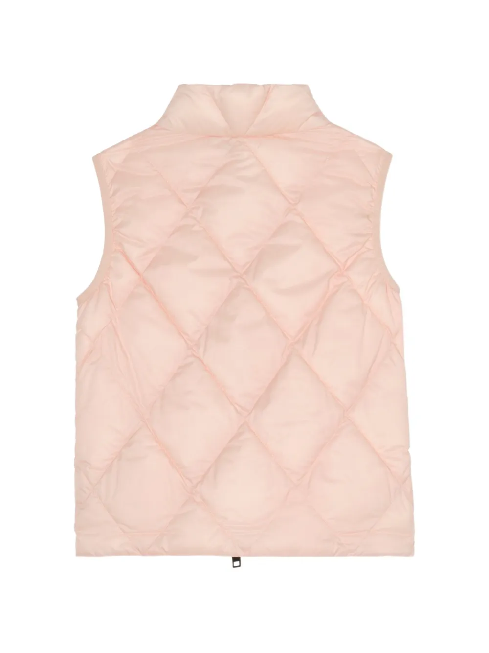 Burberry Kids Gewatteerde bodywarmer met geruite band Roze