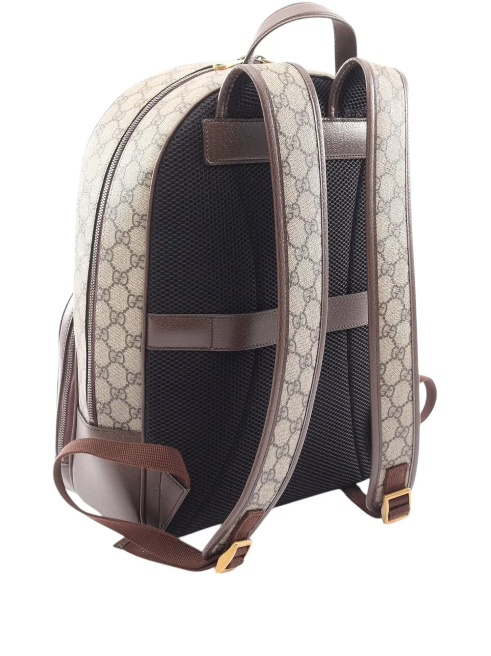 Gucci Pre-Owned 2016-2026 medium GG Supreme Ophidia rugzak Beige