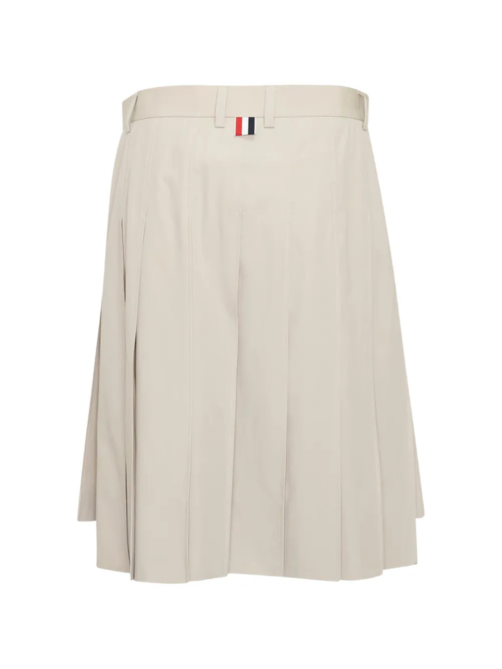 Thom Browne Geplooide katoenen rok Beige
