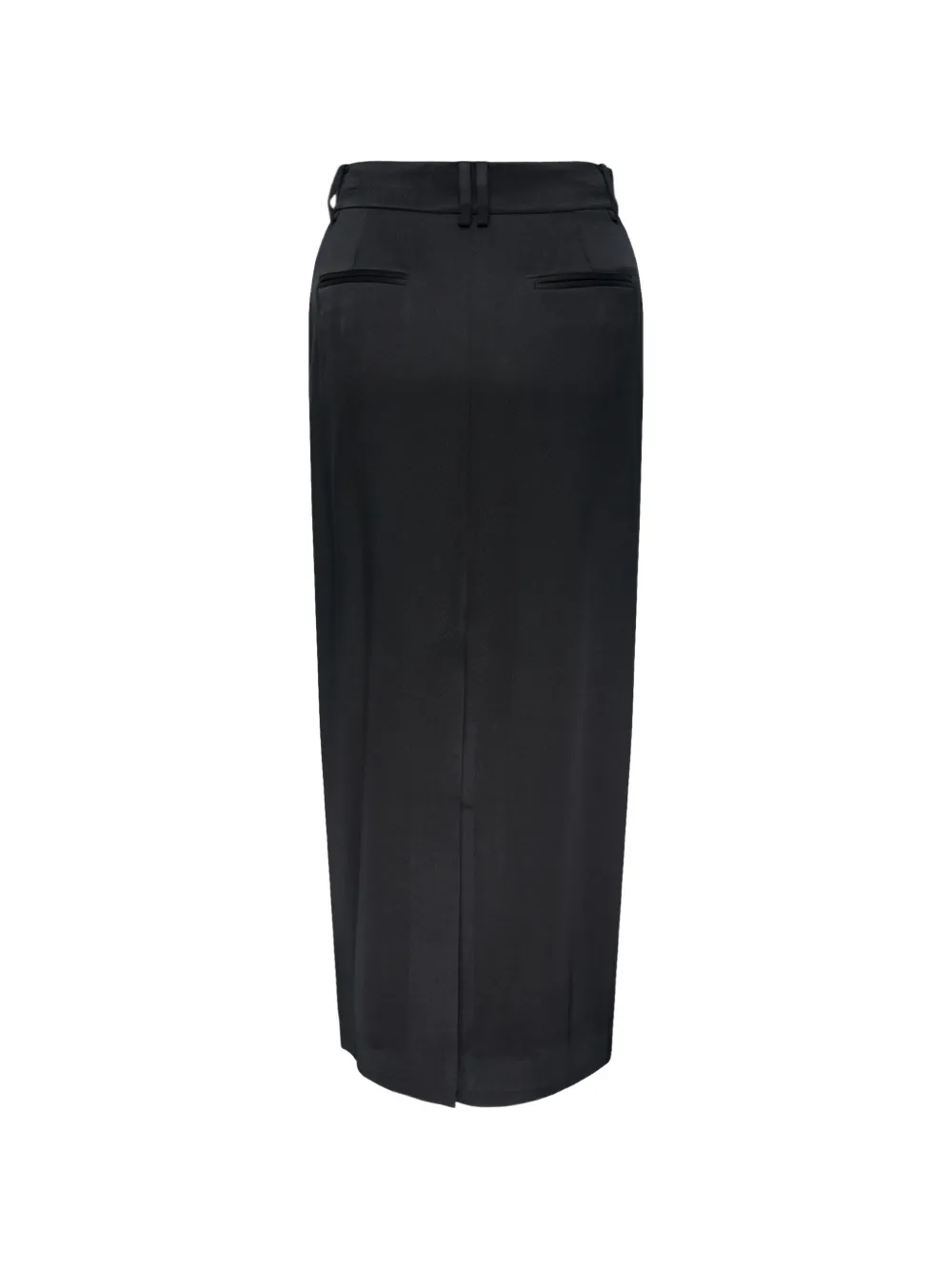 Club21 Collection Ambre crepe-texture belt-loops skirt Zwart