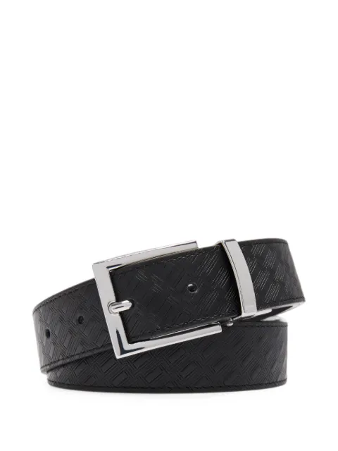 Lancel monogram-embossed leather belt