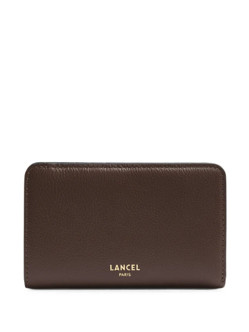 Lancel BCBG grained leather wallet - Marrone