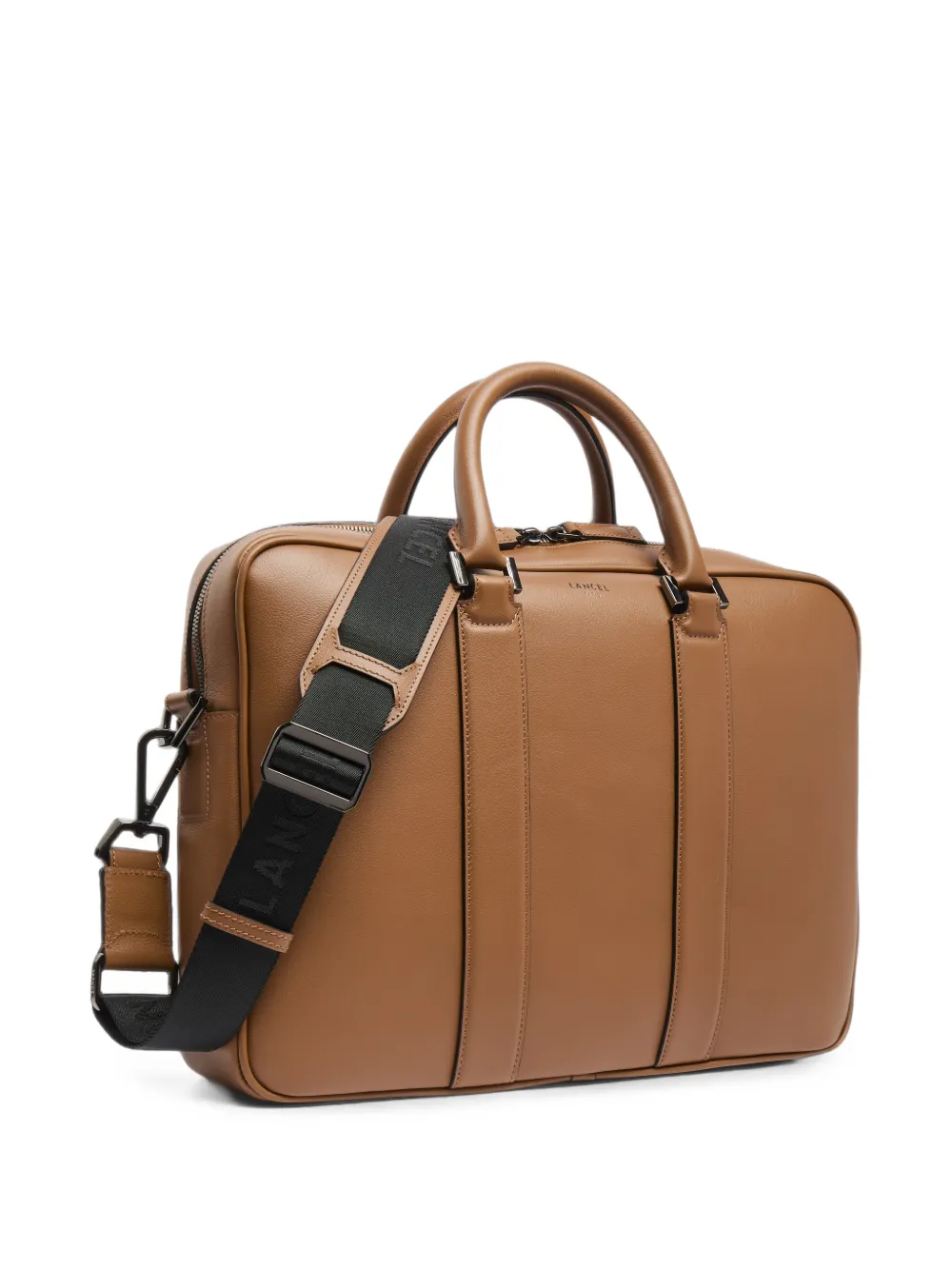Lancel Edgard leren aktetas Bruin
