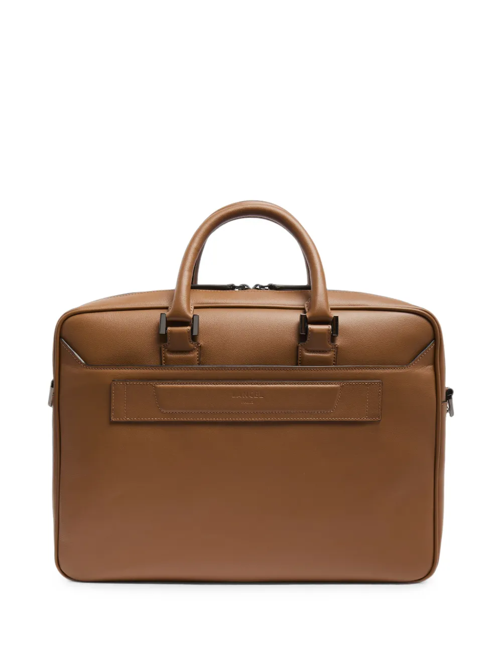 Lancel Edgard leren aktetas Bruin