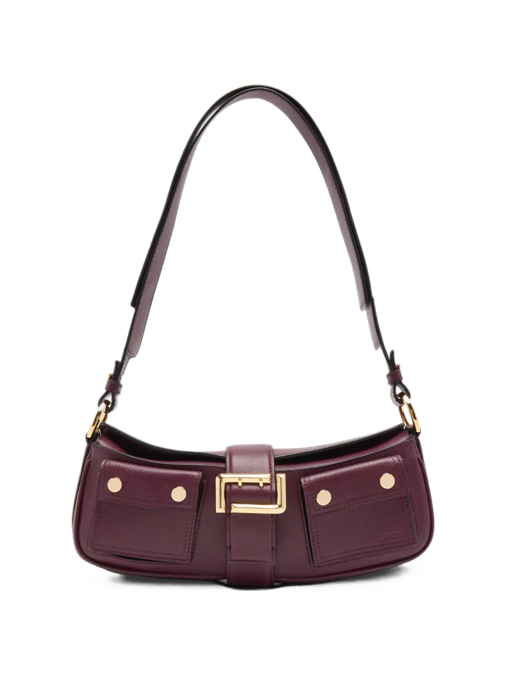 Lancel Small Multipocket leather shoulder bag - Viola