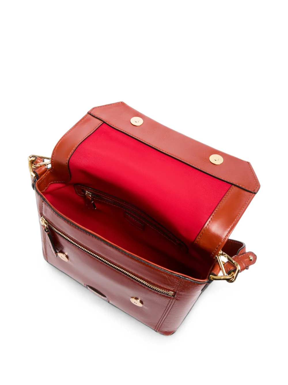 Lancel Ninon Soft schoudertas Rood